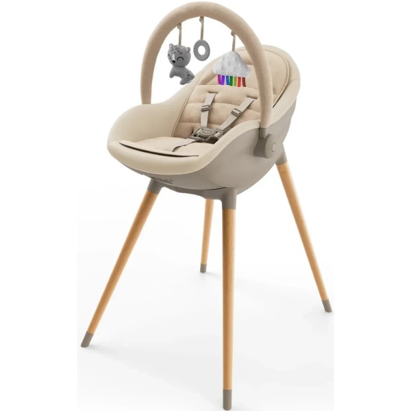 Фото - Стільчик для годування трансформер Kinderkraft 2в1 Kinderkraft Fini Up Beige (KHFINIUPBEG0000)